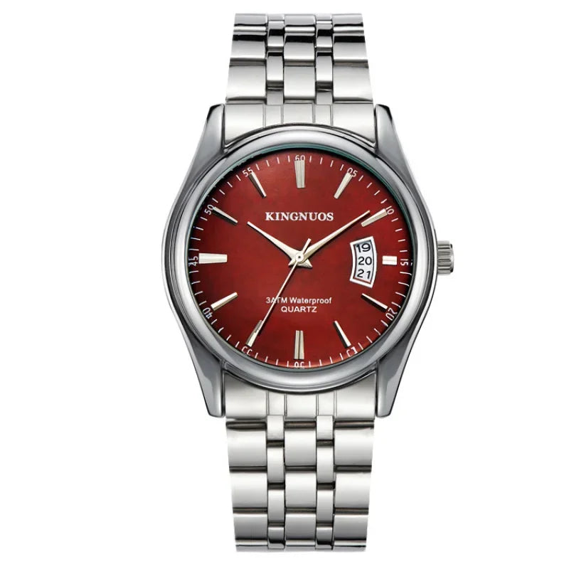 Luxus Herren-Armbanduhr 2022 – Edelstahlband, Wasserdicht, Business Uhren für Männer | Relogio Masculino