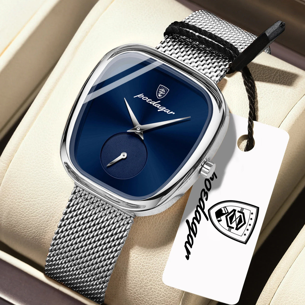 Moderne Damen Armbanduhr Edelstahl Analog Quarz wasserbeständig