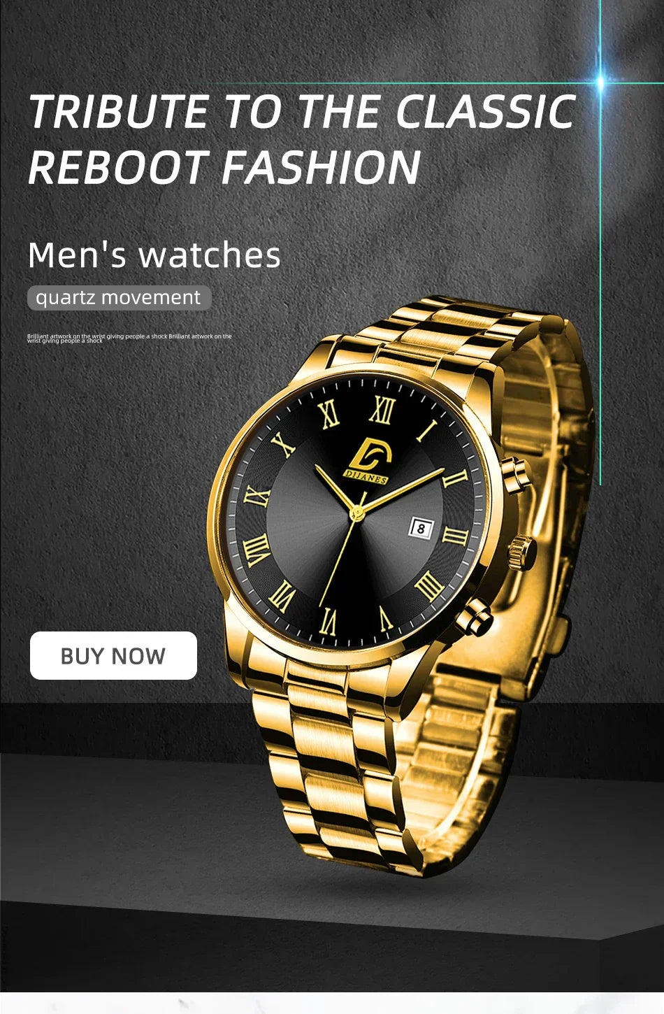 Luxury Men's Wristwatch – Minimalist & Elegant.