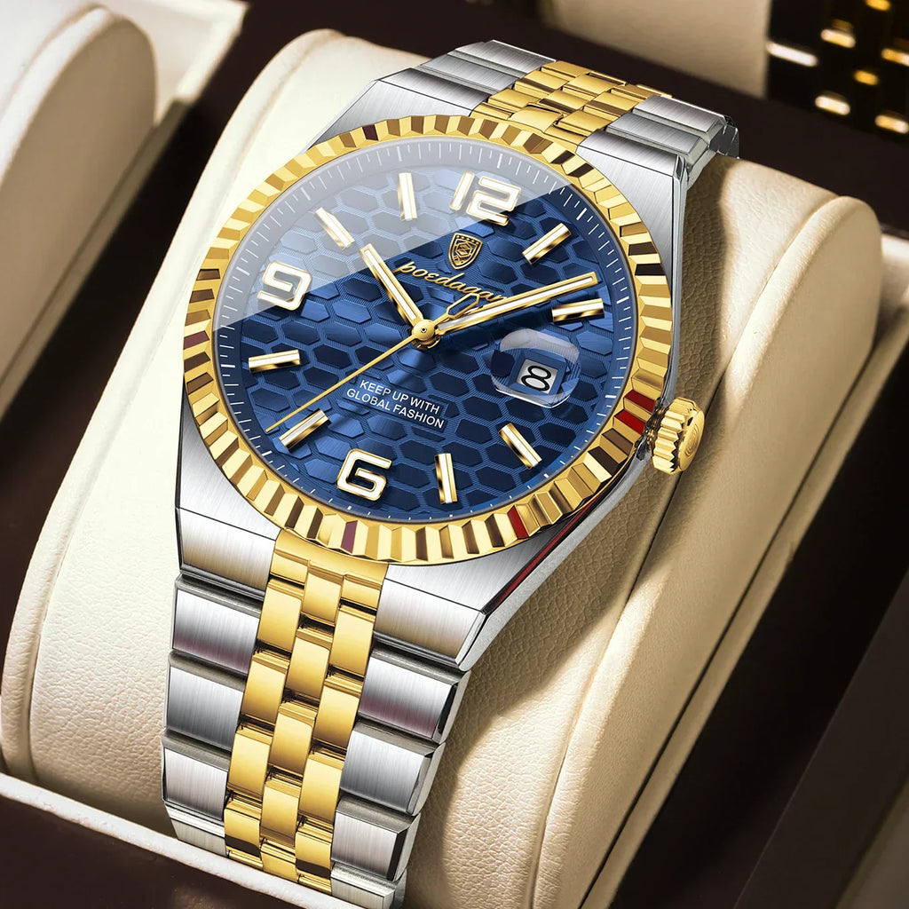 POEDAGAR High Quality Original Men Clock