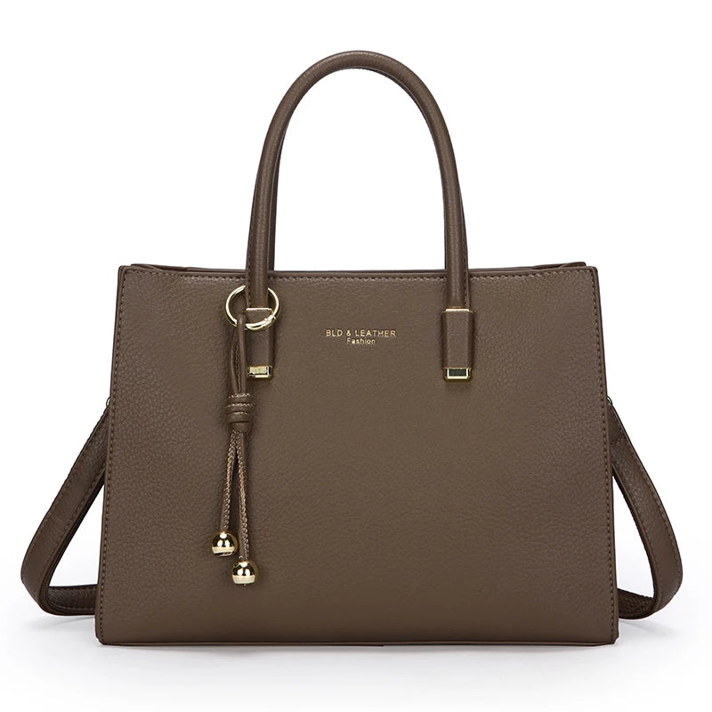 Damen-Handtasche aus PU-Leder – Große Tote & Crossbody Bag mit 3 Fächern