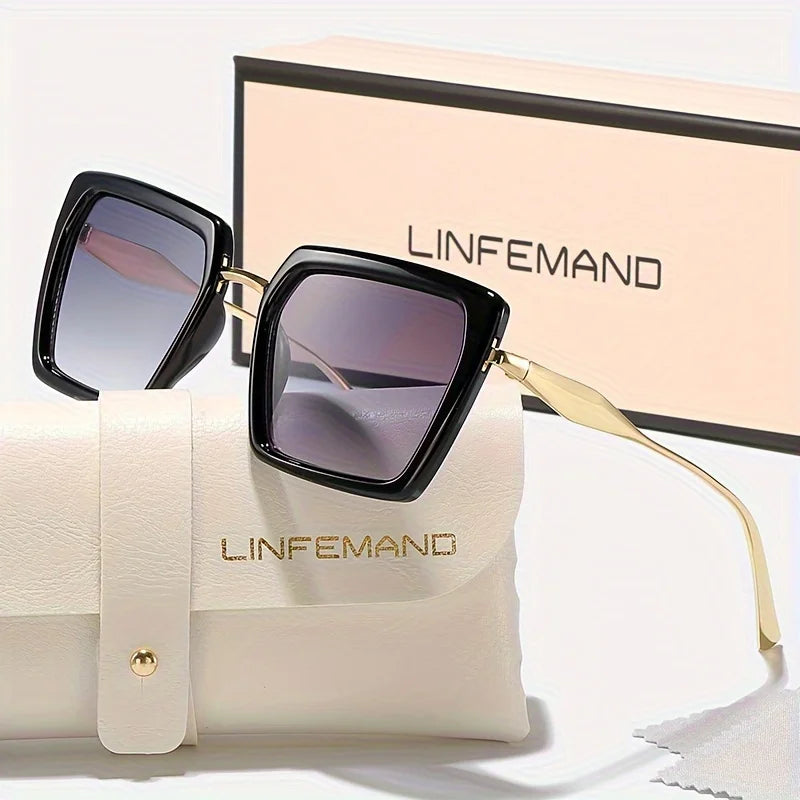 Modern Square PC UV400 Gradient Sunglasses