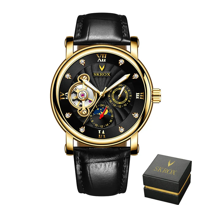 SKROX Moon Phase Tourbillon Automatic Movement