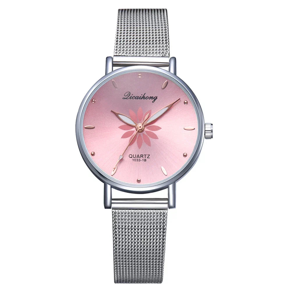 Damen Armbanduhr – Elegante Quarzuhr aus Edelstahl in Silber | Stilvoll & Alltagstauglich