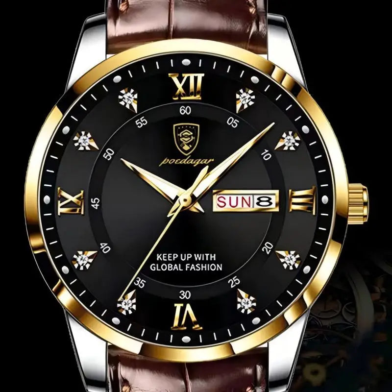 POEDAGAR Luxury Brand Men's Waterproof Watch