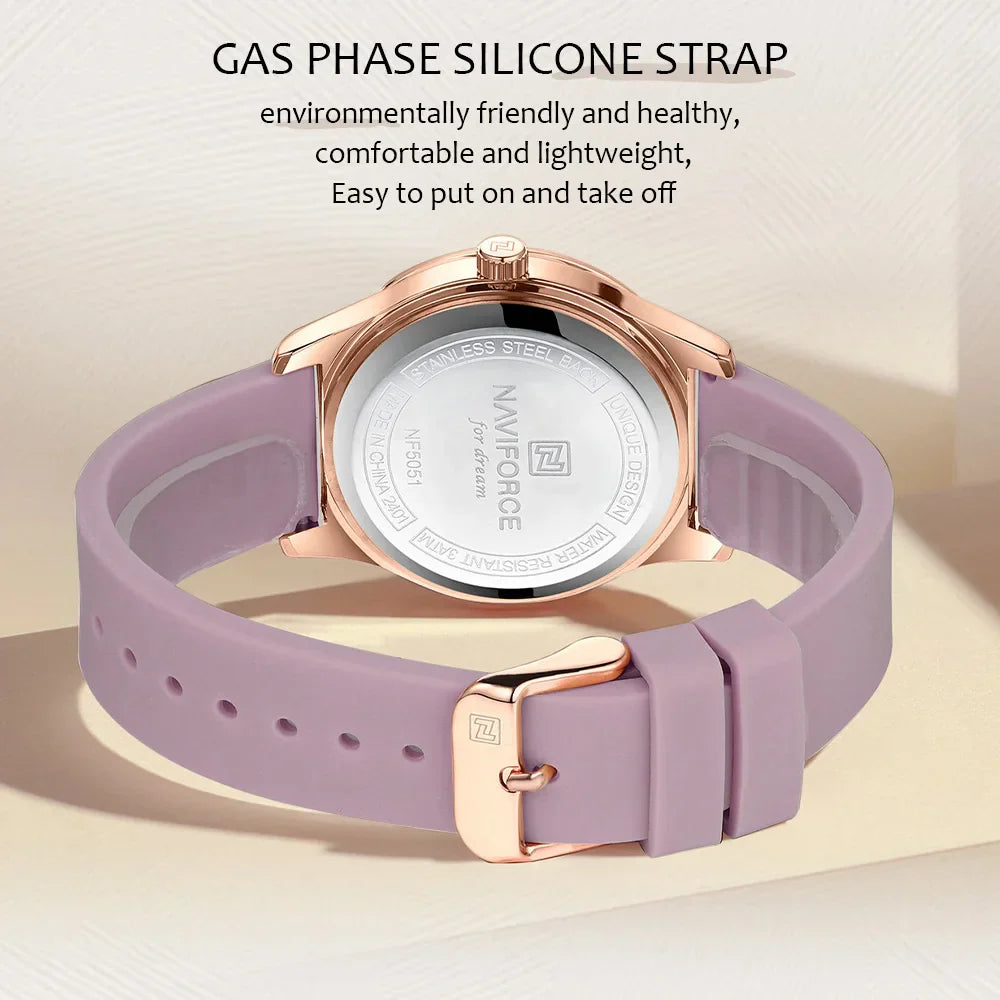 Elegante Damen Armbanduhr Analog Quarz wasserbeständig