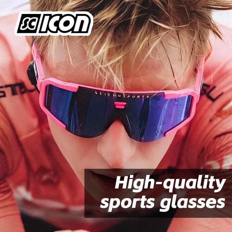 SCICON AEROSCOPE Cycling Glasses - Photochromatic Sports Sunglasses with UV400 for Road Bike & MTB