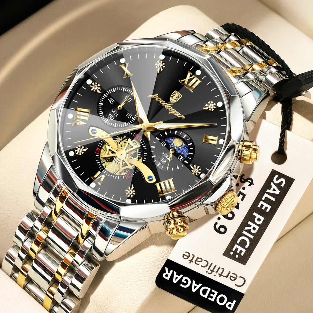 POEDAGAR Luxury Men's Watch Top Original